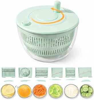Salad Spinner 7‐Piece Multifunction Set – Lettuce Spinner, Vegetable
