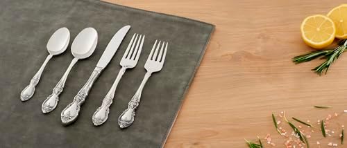 Oneida Louisiana Dinner Forks Silverware Set for 4, Flatware