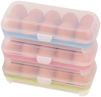 Gadpiparty 15 Egg Tray Clear Container Egg Container Egg Holder for