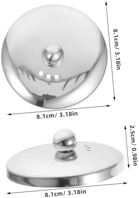 Teapot Lid Replacement Stainless Steel 3.18 X 3.18 X 0.98 in