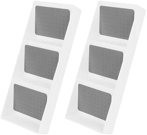 2PCS Spice Drawer Organizer 3 Tier Non-Slip Silicone Seasoning Jars
