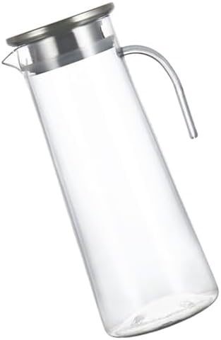 1.2L Acrylic Beverage Pitcher with Lid, 1200ml Large Capacity Water
