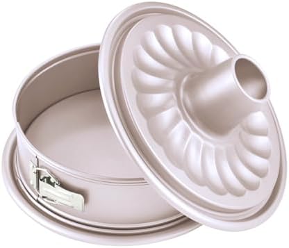 CHEFMADE 10 Inch 2‐in‐1 Springform & Tube Pan with Removable Bottom
