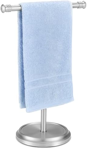 Hand Towel Holder Stand, 14 Inch, Brushed Nickel