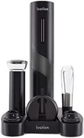 Ivation 7-Piece Wine Gift Set, Electric Opener, Aerator Pourer, Pump