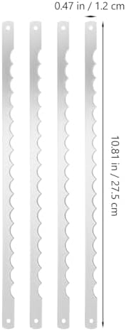 Amosfun 4Pcs 10.82 Inch Bread Lame Cutter Saw Blade Set Serrated