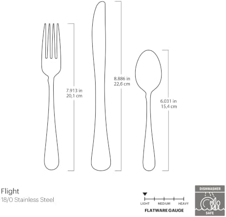 Oneida Flight 12-Piece Stainless Steel Flatware Set, Service for 4