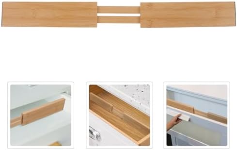 Adjustable Bamboo Drawer Divider, Expandable Organizer for Kitchen