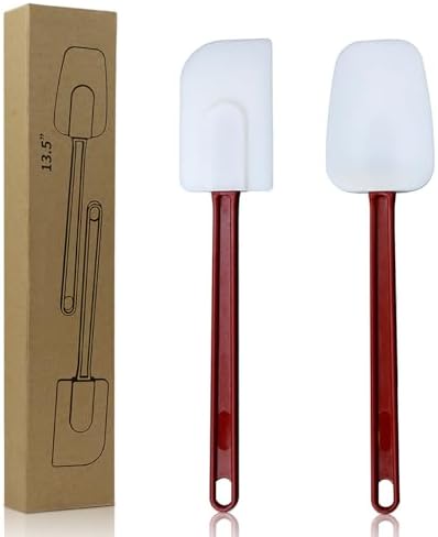 14 INCH Silicone Spatulas Heat Resistant Heavy Duty Rubber Spatulas