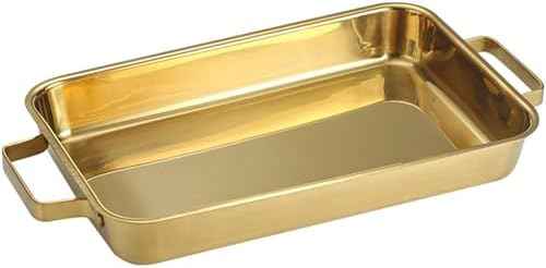 Rectangle Spanish Paella Pan, 304 Stainless Steel Skillet Pan