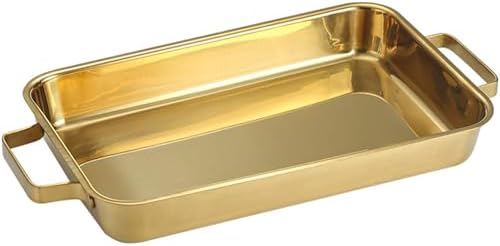 Rectangle Spanish Paella Pan, 304 Stainless Steel Skillet Pan