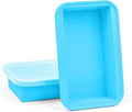 (2 Pack) Large Silicone Freezer Containers For Soup, Pasta Sauce