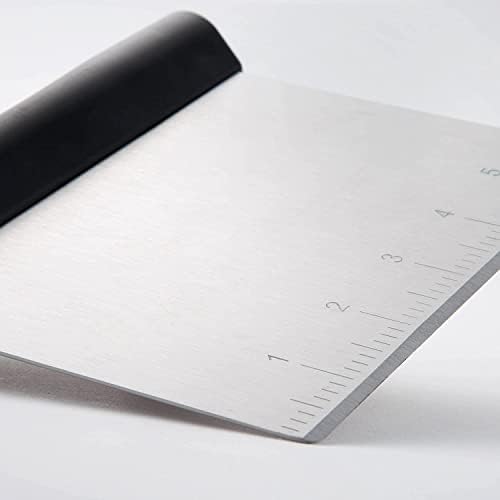 Utoolmart Stainless Steel Pastry Scraper, Bench Scraper Chopper, Dough
