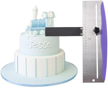 12 Inch Adjustable Cake Scraper, Stainless Steel