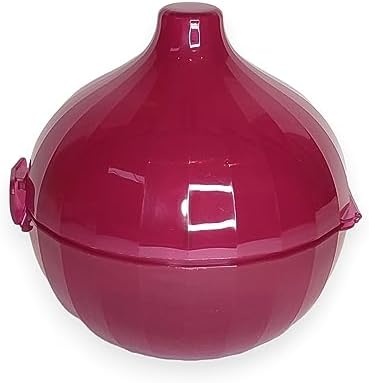 Tupperware Onion Keeper Container, Red Purple