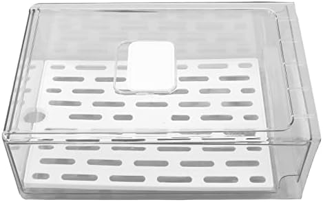 Fridge Storage Containers with Adjustable Vents and Draining Plate