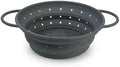 Collapsible Silicone Colander with Handles, 28cm Foldable Strainer