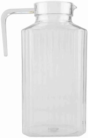 67.6 oz Acrylic Transparent Juice Pitcher with Lid,2000ml Large