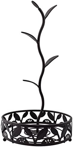 CUKE2BEET Mug Tree with Basket, Coffee Mug Holder