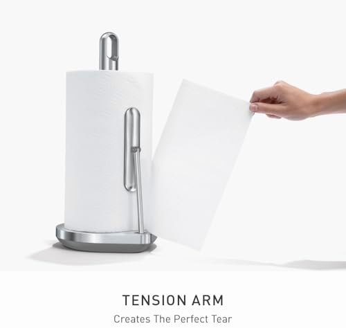 simplehuman Countertop Paper Towel Holder, Brushed Stainless Steel