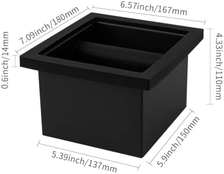 watchget Bottomless Espresso Knock Box, Built-in Coffee Ground