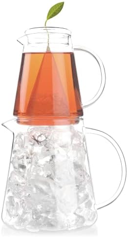 Tea Forte Tea Over Ice Steeping Pitcher Set, 2 Piece