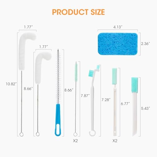 AIEVE Ice Machine Cleaner Brush Sets, 10 Pcs Ice Maker Cleaner Tools