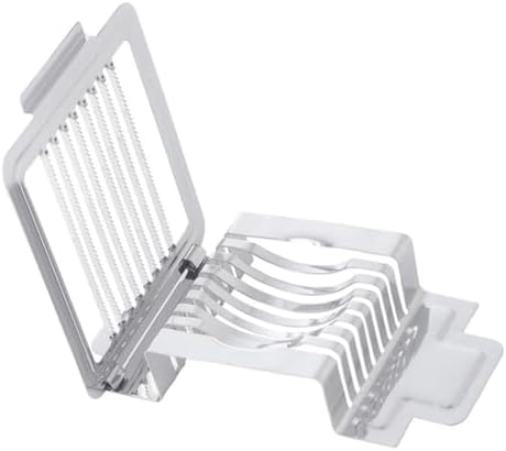 Xmas Stainless Steel Egg Slicer with 8 Cutting Wires, Silver