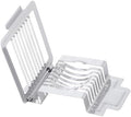 Xmas Stainless Steel Egg Slicer with 8 Cutting Wires, Silver