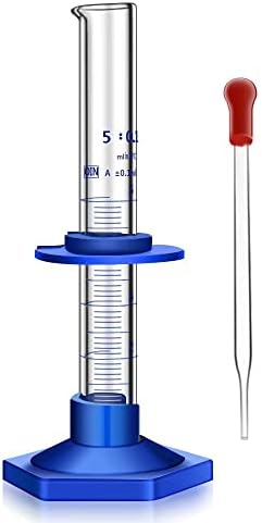 Thick Glass Graduated Cylinder Measuring Liquid Lab Cylinders with
