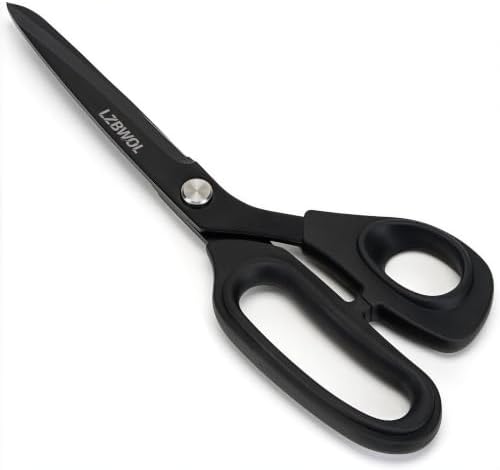 10 Inch Black Scissors All Purpose Heavy Duty, Fabric & Crafts