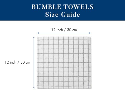 Bumble Dish Cloths (8-Pack), 100% Cotton Kitchen Towels, 12"x12"