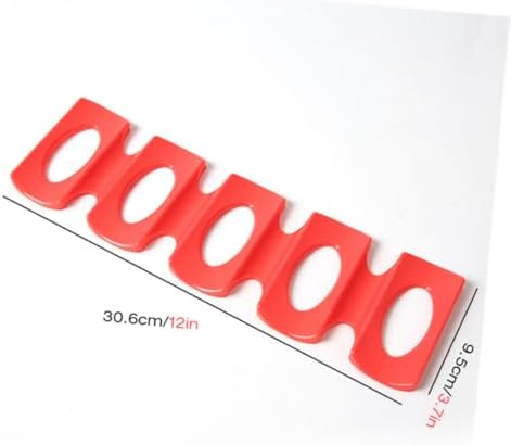 3pcs Silicone Fridge Storage Rack for Beverage Cans, Red
