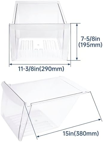 KUAFU 240364503 Crisper Drawer Compatible with Frigidaire Refrigerator