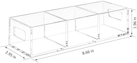FUCDTEFC Tea Bag Organizer, Small Clear Tea Bag Holder for Drawer
