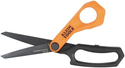 Klein Tools T2110 Titanium-Coated Professional Scissors, Stainless