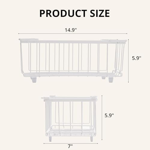MiaLi Freezer Organizer Bins, 4 Pack Freezer Storage Containers
