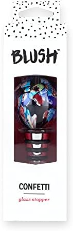 Blush Assorted Glass Globe Bottle Stoppers, Multicolor