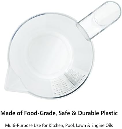 Liquid Measuring Cup with Handle, 48 oz / 6 Cup / 1500 ml Plastic