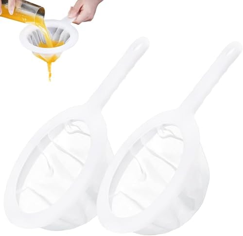 2 Piece Fine Nylon Mesh Strainer Kitchen Food Yogurt Mesh Sieve