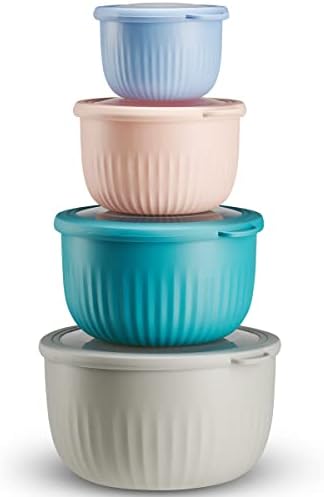 Table Concept Food Storage Containers, Plastic Bowls with Lids Set