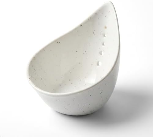 Ceramic Herb Stripper Bowl with 5 Size Holes