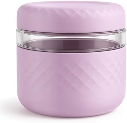 24 oz Glass Lunch Bowl Container with Lid