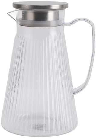 1500ml Water Pitcher, Clear Acrylic Beverage Pitcher, Glass Style Jug