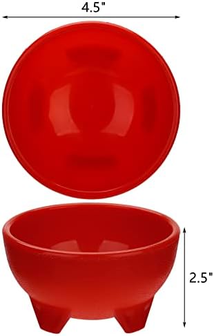 ZEAYEA 18 Pcs Salsa Bowls for Party, 4.5" Diameter Plastic Dipping