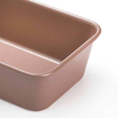 Elsjoy 4 Pack 9.5 x 5.5 Inch Non-Stick Loaf Pans for Baking Bread