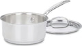 Cuisinart 1.5 Quart Sauce Pan with Cover, Stainless Steel Pot with
