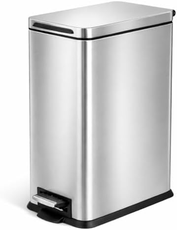 Home Zone Living 4 Gallon Slim Kitchen Trash Can