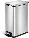 Home Zone Living 4 Gallon Slim Kitchen Trash Can
