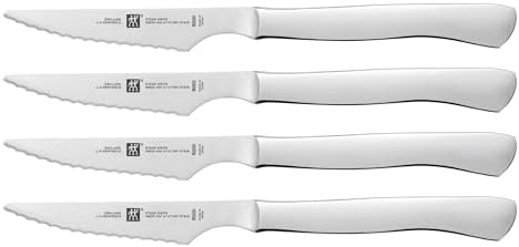 ZWILLING 4-pc Serrated Steak Knife Set, Stainless Steel